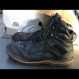 WORX Steel Toes Men's Black Leather Work Boots